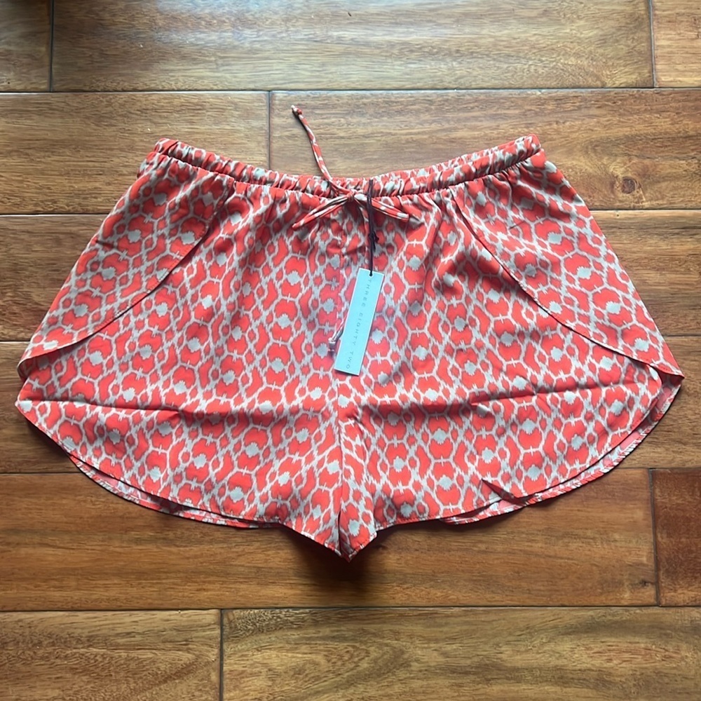 NWT Revolve Three Eighty Two Emerson Wrap Shorts maya Size M